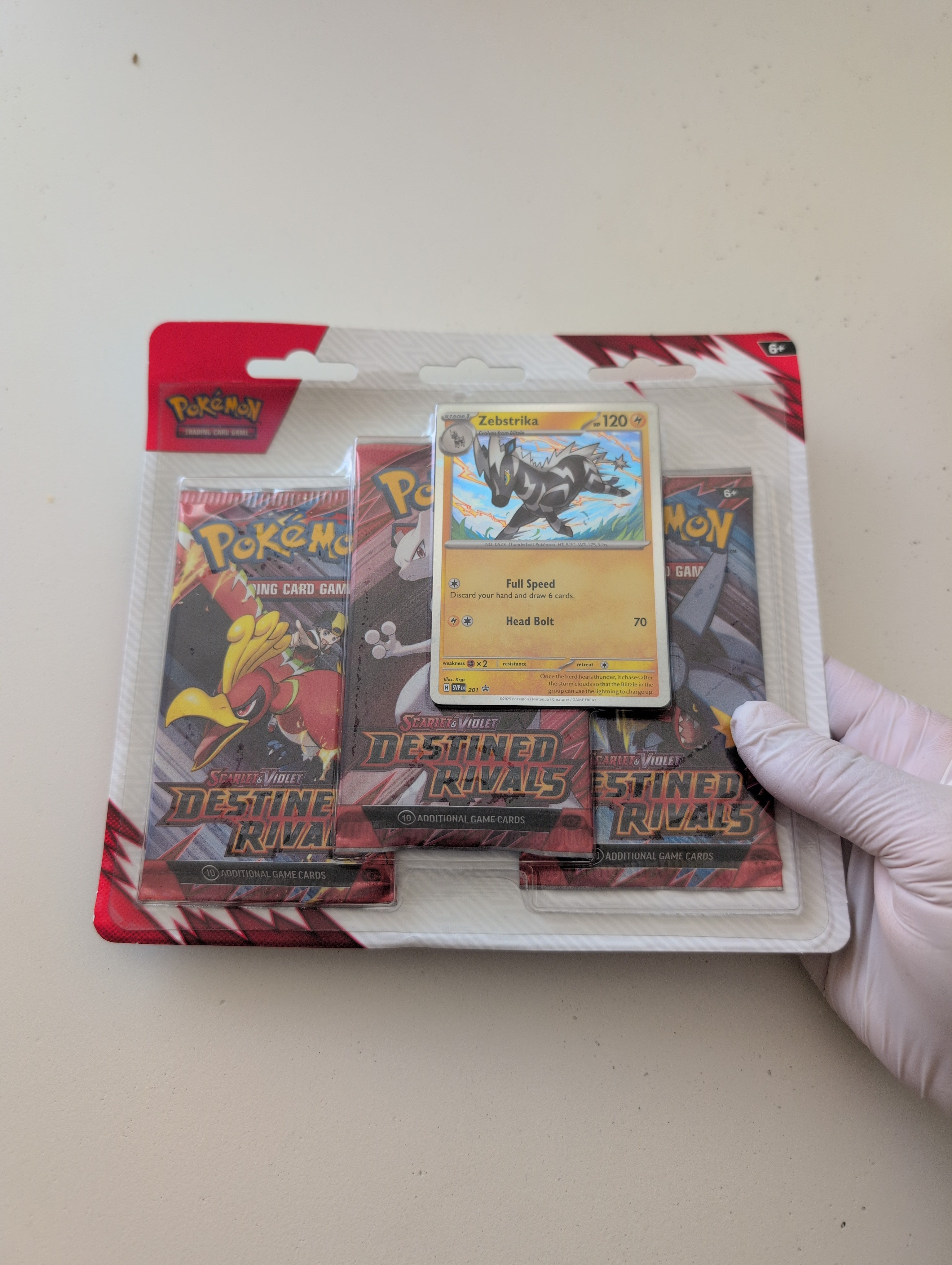 Destined Rivals 3 Pack Blister [Zebstrika] - SV10: Destined Rivals (DRI)