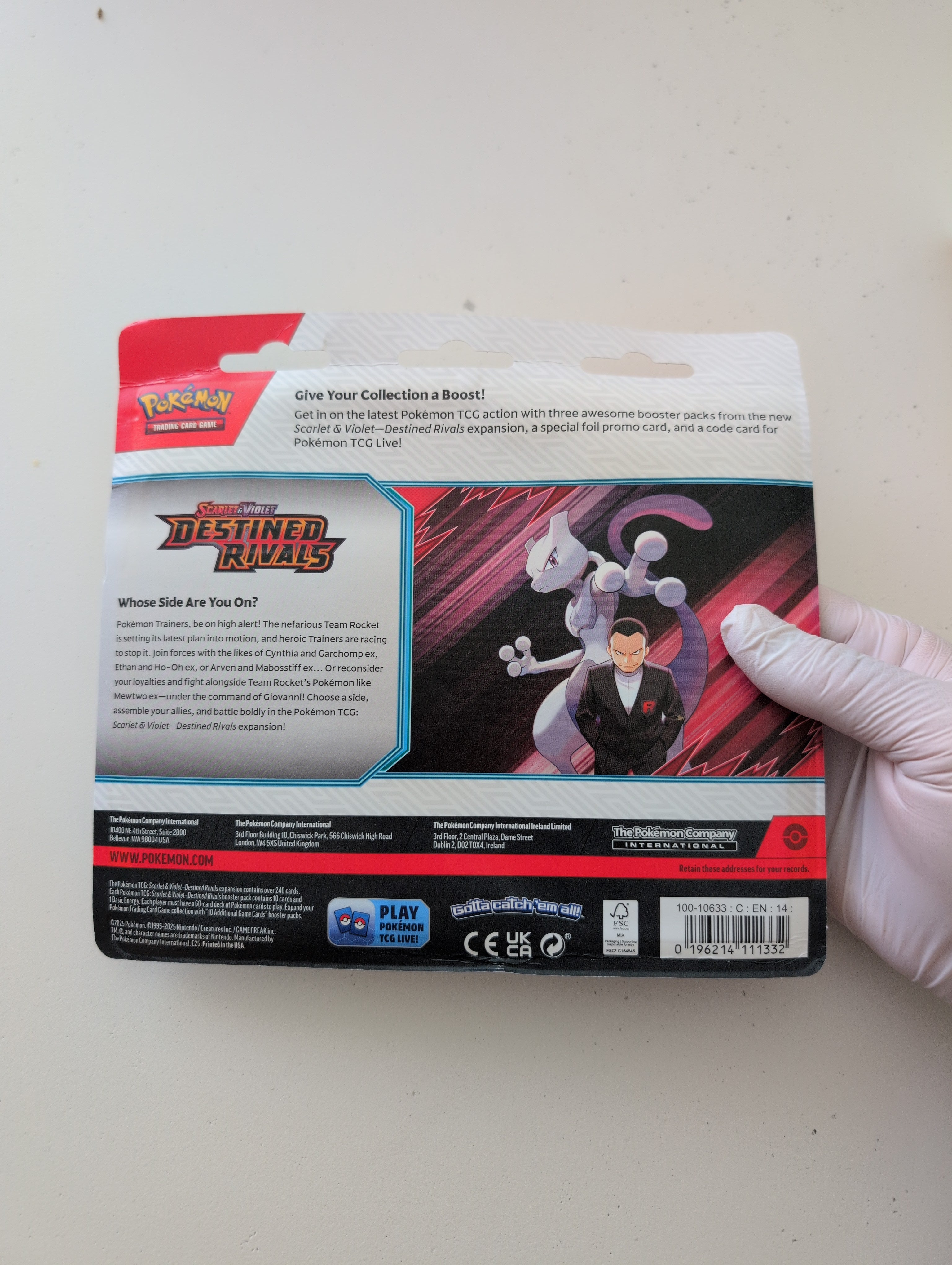 Destined Rivals 3 Pack Blister [Zebstrika] - SV10: Destined Rivals (DRI)